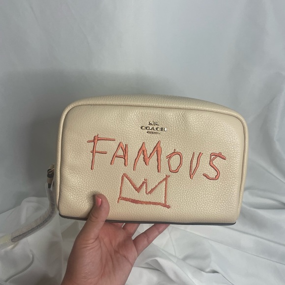 Coach x Jean Michel Basquiat Boxy Cosmetic Case New - Picture 1 of 7
